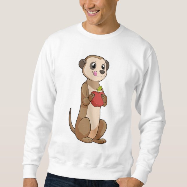 Meerkat with Apple Sweatshirt (Front)