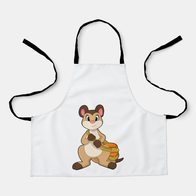 Meerkat with Bag Apron (Front)