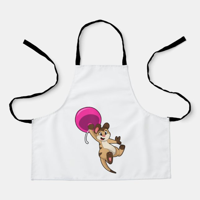 Meerkat with Balloon Apron (Front)