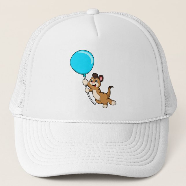 Meerkat with Balloon Trucker Hat (Front)