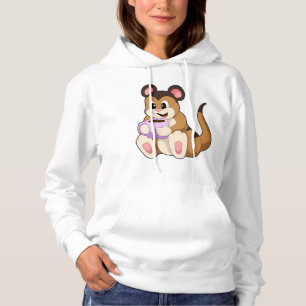 Meerkat with Cup of Coffee Hoodie