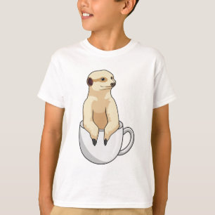 Meerkat with Cup of Coffee T-Shirt