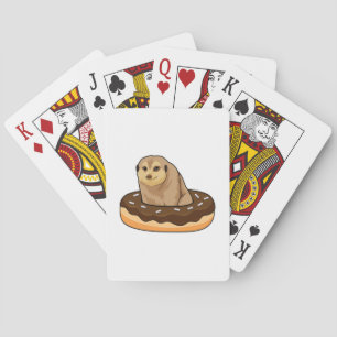 Meerkat with Donut Playing Cards