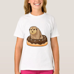 Meerkat with Doughnut T-Shirt