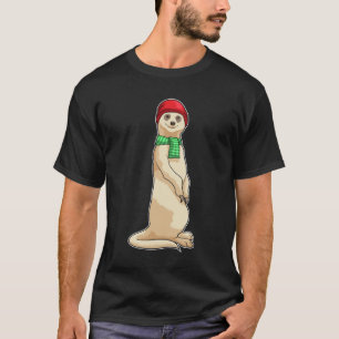 Meerkat with Hat and Scarf T-Shirt