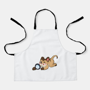 Meerkat with Magnifying glass Apron