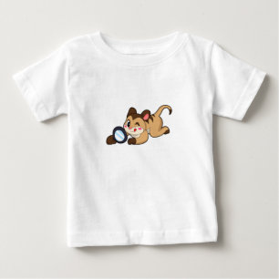 Meerkat with Magnifying glass Baby T-Shirt