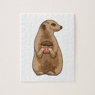 Meerkat with Muffin Jigsaw Puzzle