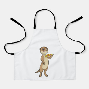 Meerkat with Pizza Apron