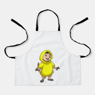 Meerkat with Raincoat Apron