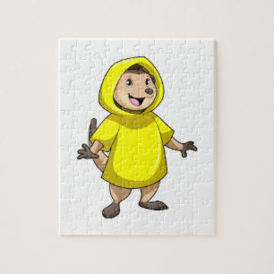 Meerkat with Raincoat Jigsaw Puzzle