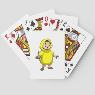 Meerkat with Raincoat Playing Cards