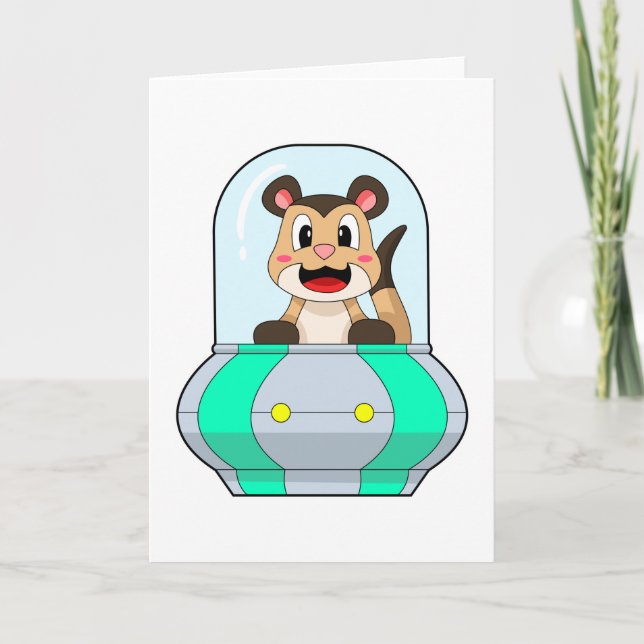 Meerkat with Submarine Card (Front)