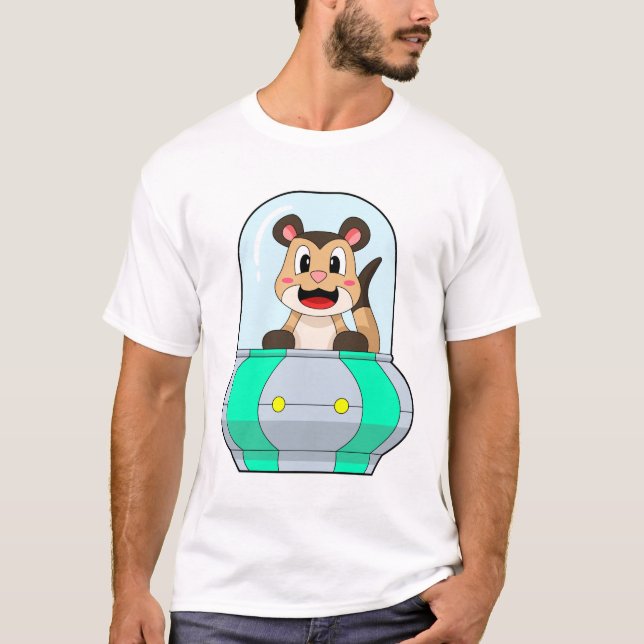 Meerkat with Submarine T-Shirt (Front)