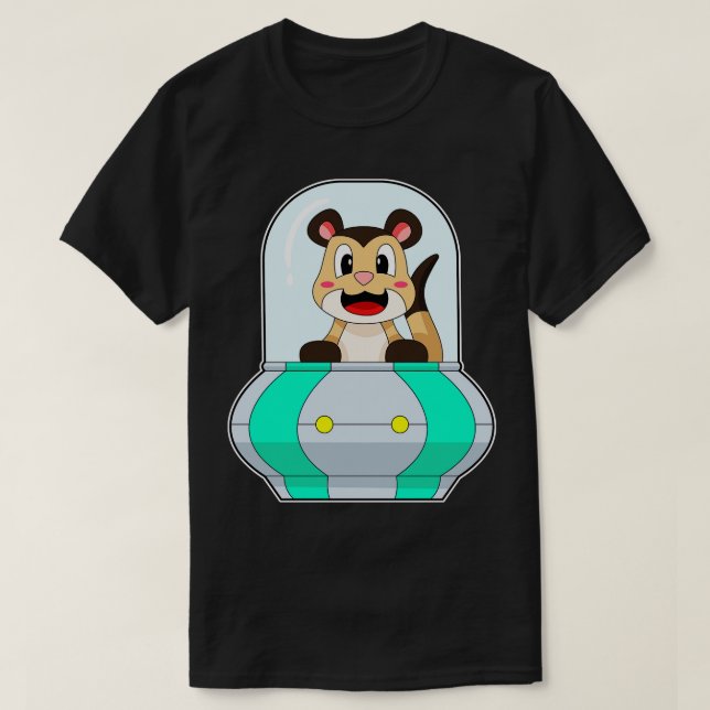 Meerkat with Submarine T-Shirt (Design Front)