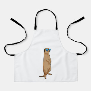 Meerkat with Sunglasses Apron