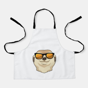 Meerkat with Sunglasses Apron