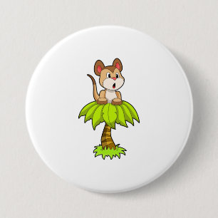Meerkat with Tree 3 Inch Round Button