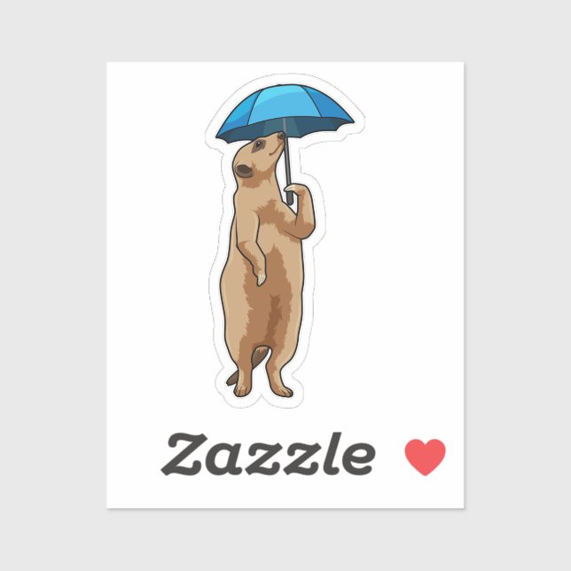 Meerkat with Umbrella (Sheet)