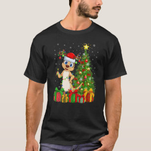 Meerkat Xmas Holiday Santa Meerkat Christmas Tree T-Shirt