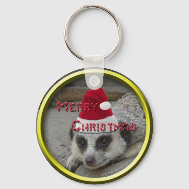 Meerkat Xmas Keychain (Front)