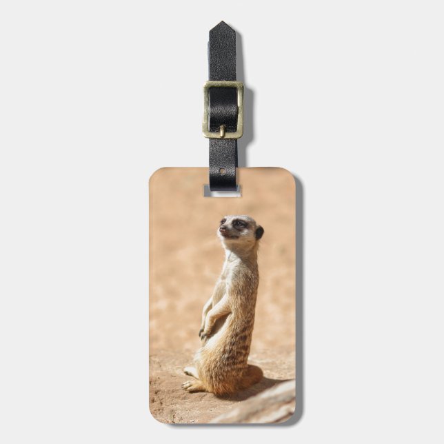 Meerkats are cool luggage tag (Front Vertical)