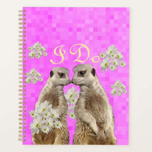 Meerkats I Do Wedding Day,   Planner (Front)