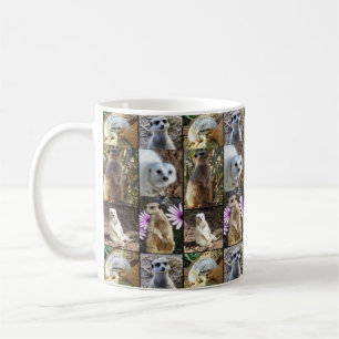 Meerkats In A Photo Collage, Coffee Mug