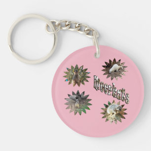Meerkats In Star Shapes With Logo, Keychain