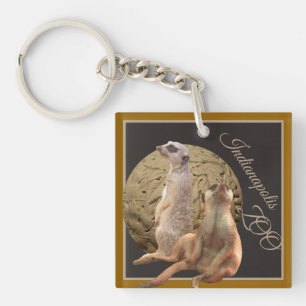 Meerkats  Indianapolis Zoo Keychain