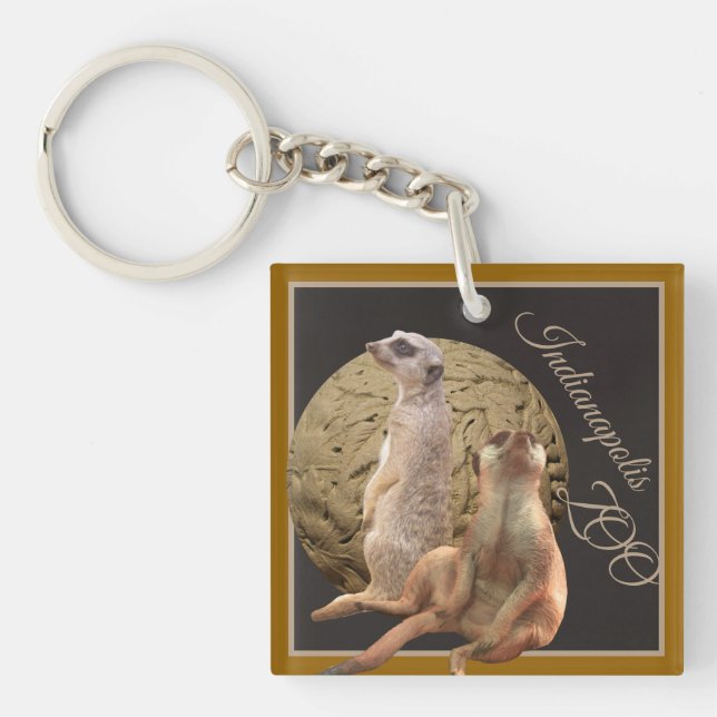 Meerkats  Indianapolis Zoo Keychain (Front)
