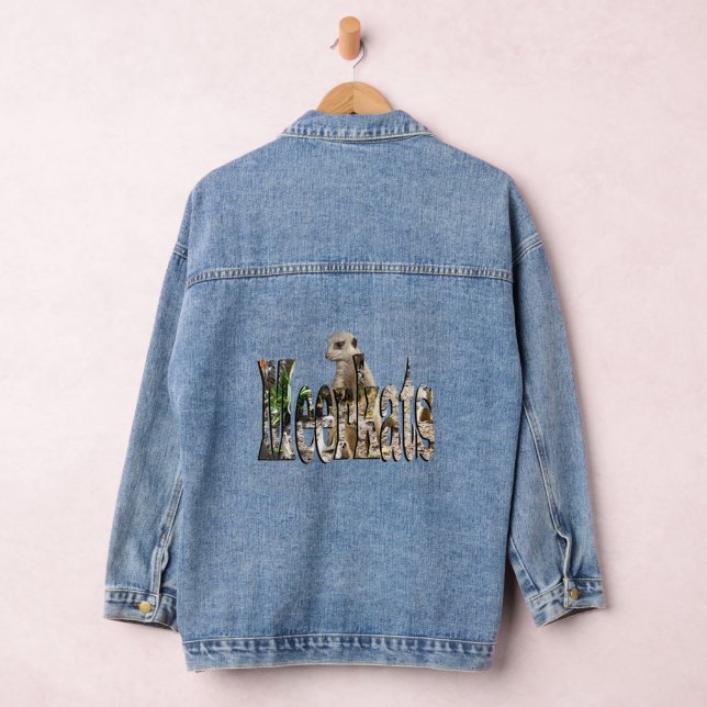 Meerkats, Ladies Denim Jacket (Hangar)
