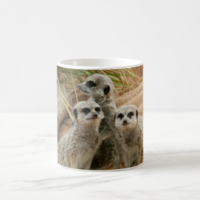 Meerkats on the lookout coffee mug (Center)