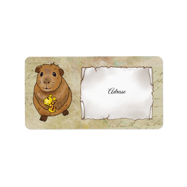 Meerscheinchen und Schnecke Label (Front)