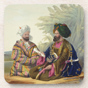 Meerz Fyze, an Oosbeg Elchee, or Ambassador, plate Coaster