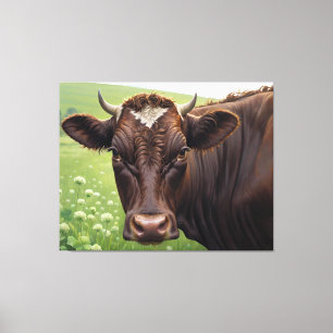 Meet Coe Cow Canvas Print
