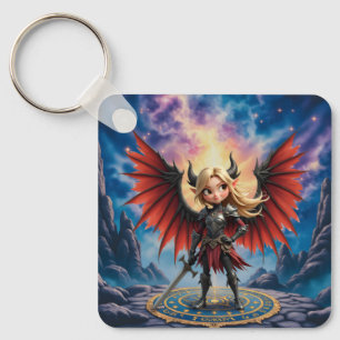 Meet Emberlyn — the Smiling Chaos Guardian Keychain