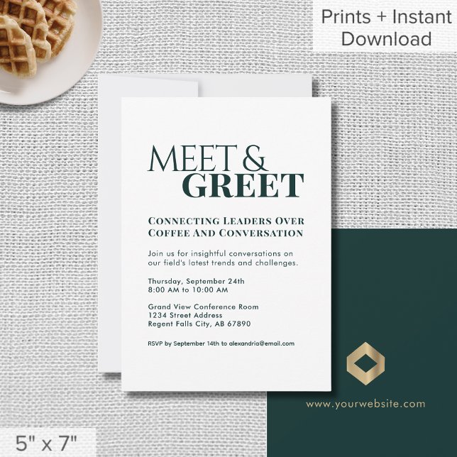 Meet & Greet Business Networking Event Invitation (Creator Uploaded)