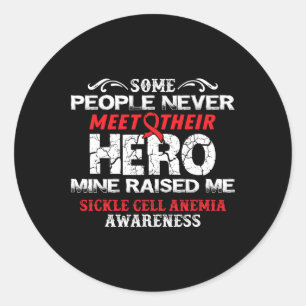 Meet Hero- Sickle Cell Anemia Awareness Supporter Classic Round Sticker