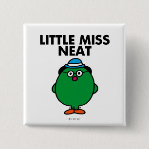 Meet Little Miss Neat 2 Inch Square Button