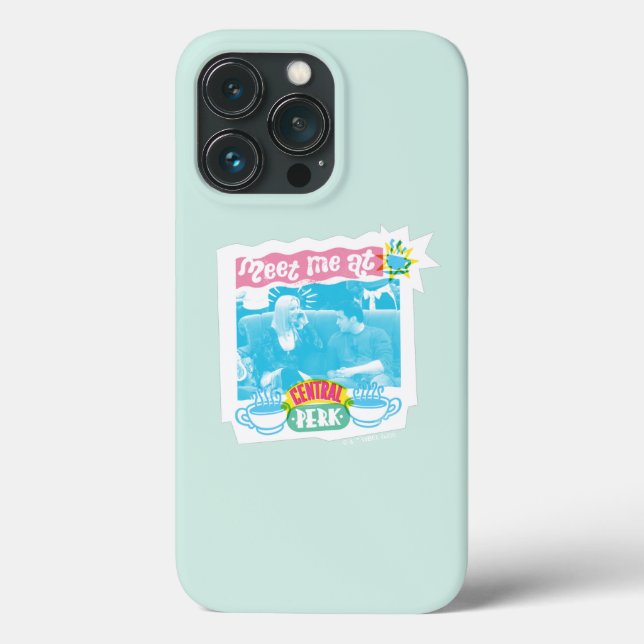 Meet Me at Central Perk Neon Graphic Case-Mate iPhone Case (Back)