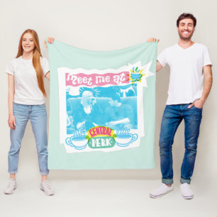 Meet Me at Central Perk Neon Graphic Fleece Blanket
