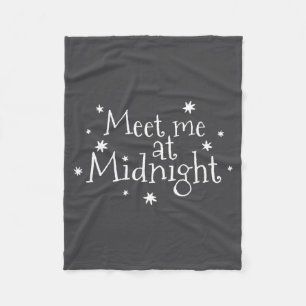 Meet Me At Midnight New Year 2026 Romantic Countdo Fleece Blanket