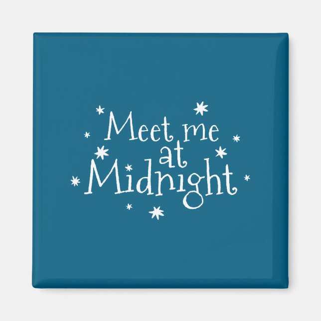 Meet Me At Midnight New Year 2026 Romantic Countdo Magnet (Front)