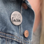 Meet Me at the Barre | Blush Pink Ballet 2 Inch Round Button<br><div class="desc">Show off your passion for ballet or barre workouts with this cute button. Design features "Meet Me at the Barre" in black typography on a pale blush pink background.</div>