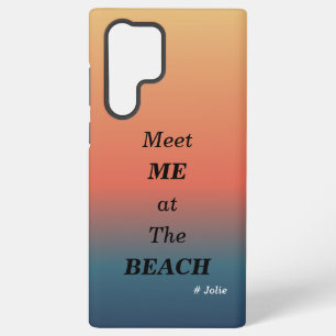 Meet Me At The Beach Summer Beach Sunrise Color Samsung Galaxy Case