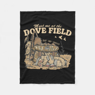 Meet Me At The Dove Field Dove Hunting Camo Bag Hu Fleece Blanket