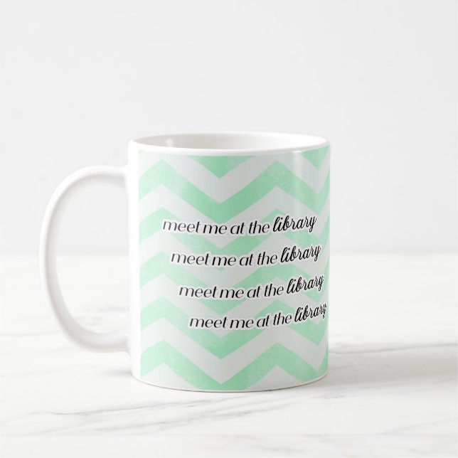 Meet Me at the Library Coffee Mug (Left)