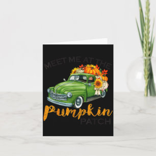 Meet Me At The Pumpkin Patch Ckup Fall Thanksgivin Card