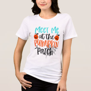 Meet Me At The Pumpkin Patch Halloween Tri-Blend Shirt